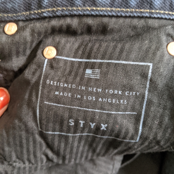 AYR Styx High Waist Rise Straight Leg Frayed Raw Hem 26 - Picture 5 of 8